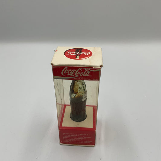 Coca-Cola Miniature Contour Bottle in its orginal display box
