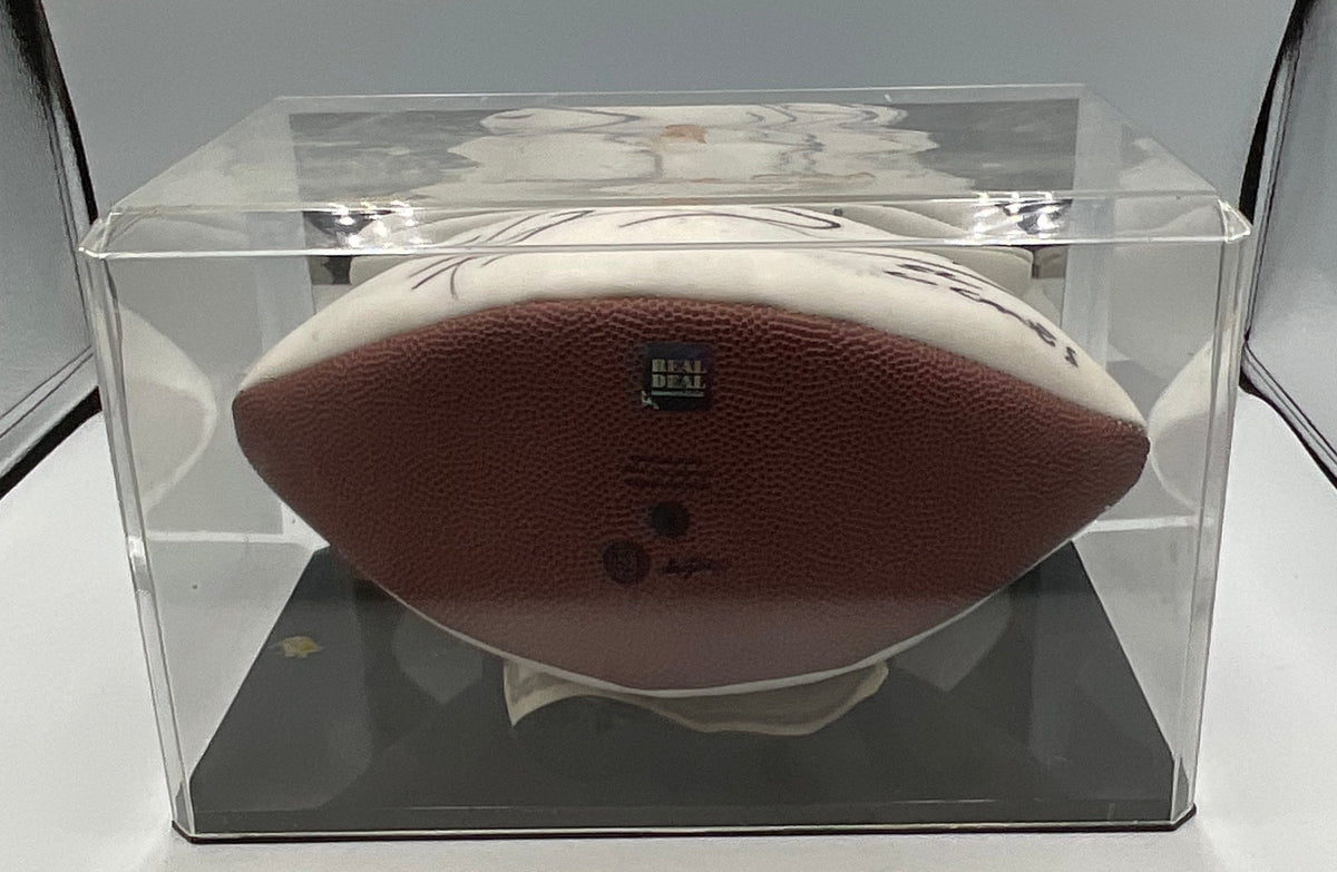 Ray Lewis Autographed University of Miami Hurricanes Football W Certificate of Authenticity