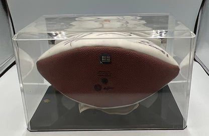 Ray Lewis Autographed University of Miami Hurricanes Football W Certificate of Authenticity