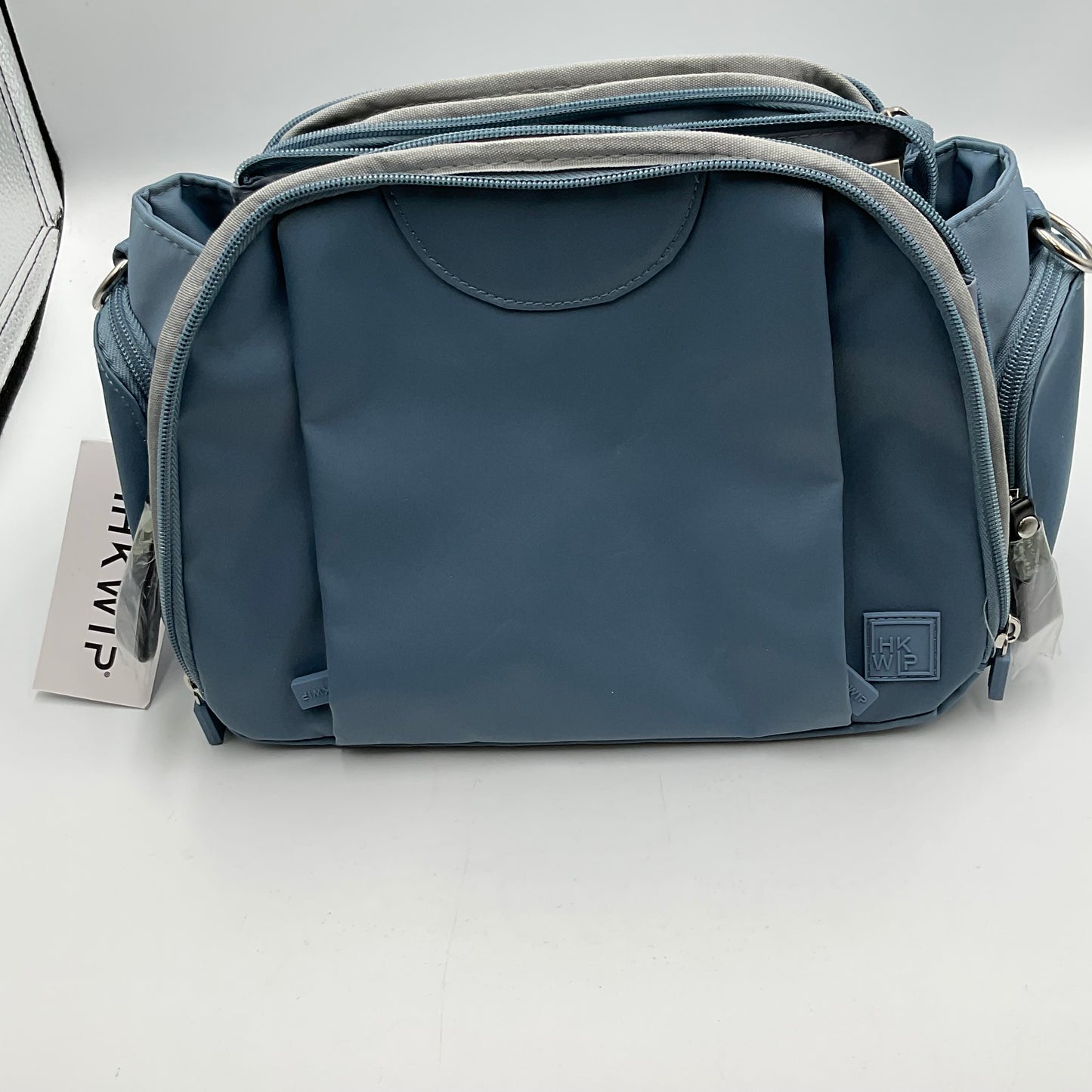New with tags IHKWIP Blue Satchel with Crossbody Strap Large Purse