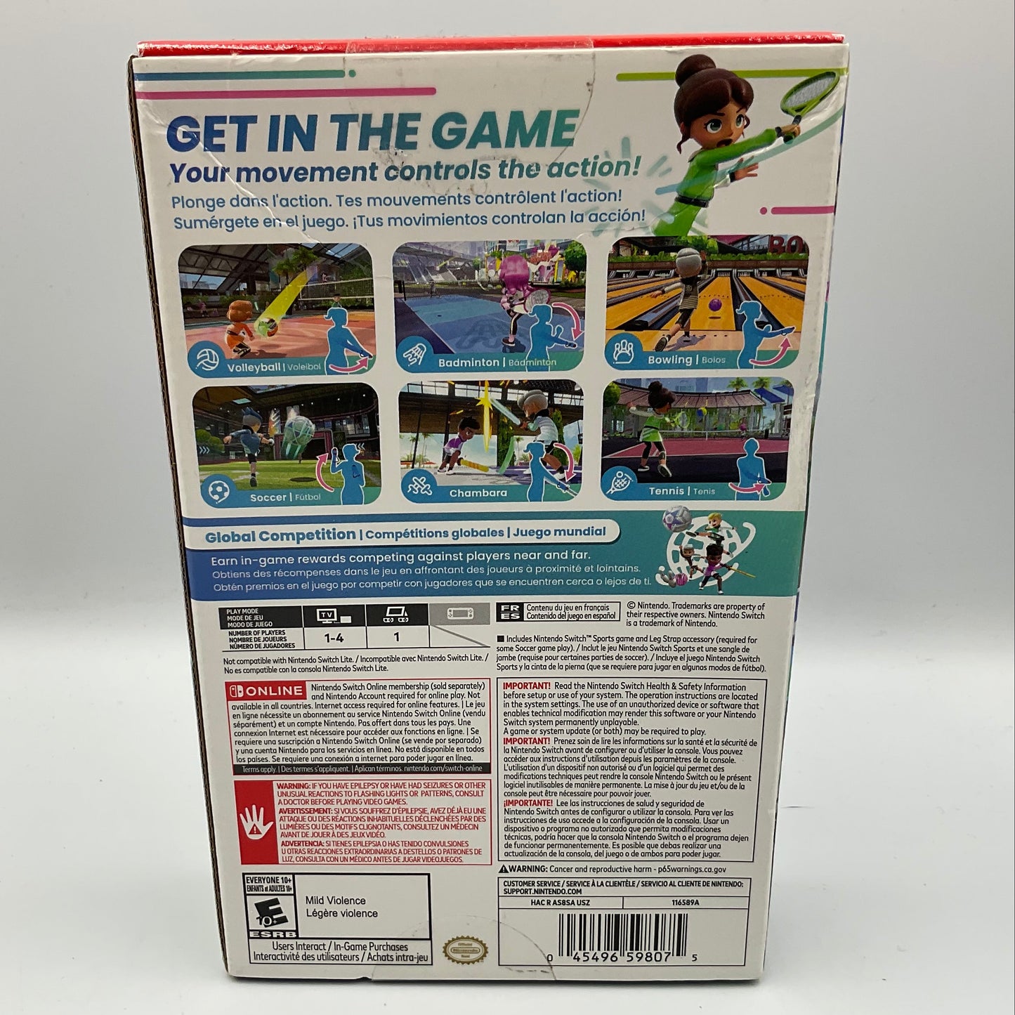 Nintendo Switch Sports Interactive Video Game New in Box Untested