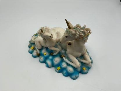 Medieval Legends Unicorn Family Figurine Mother Foals Fantasy Cloud Star