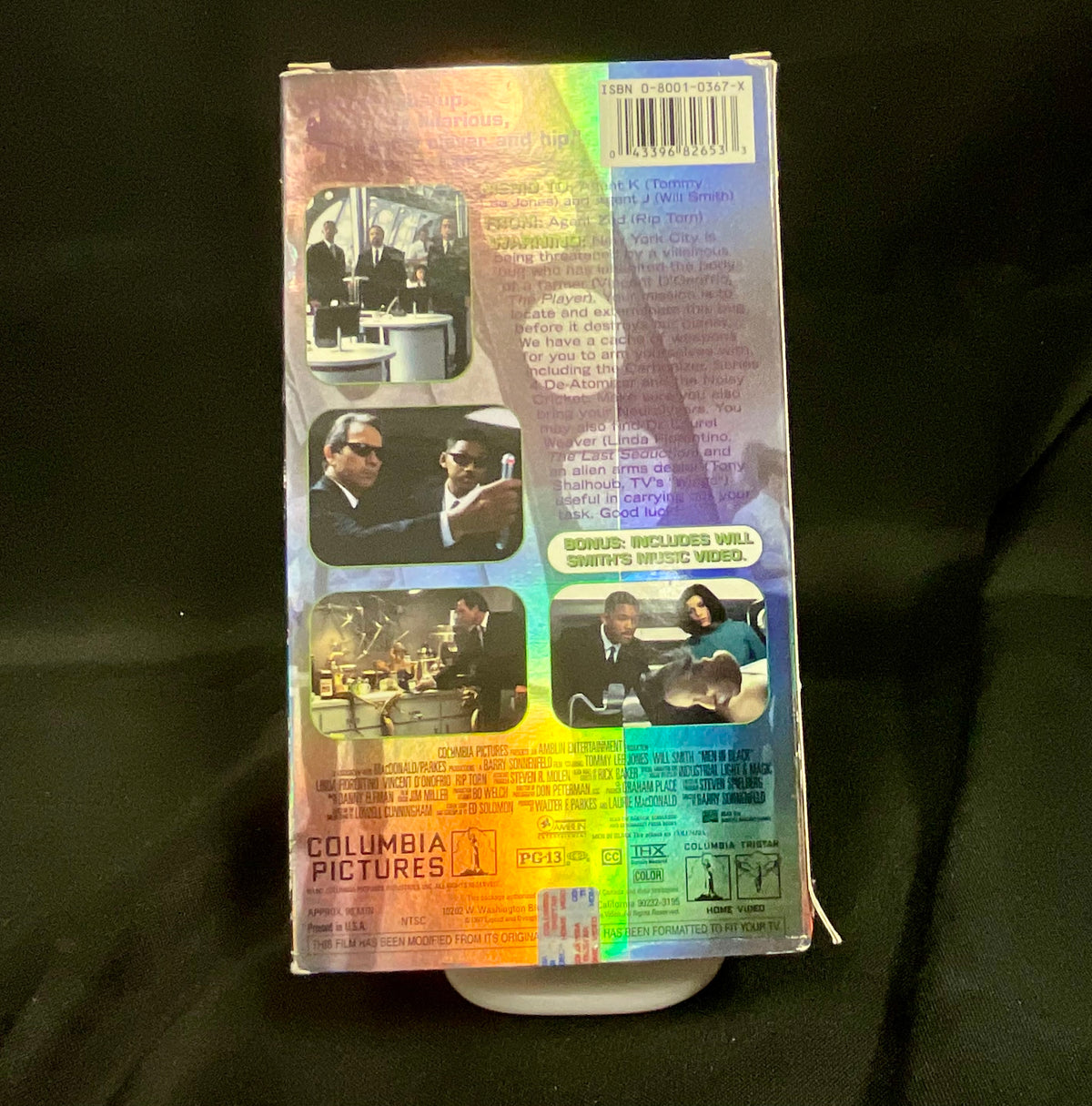 Men in Black Vintage 1997 VHS Video Tape Movie Will Smith Tommy Lee Jones Pre-Owned Film