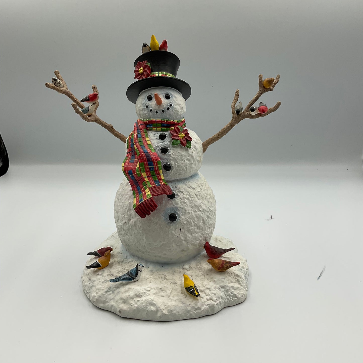 Lenox Feathered Friends Snowman & Birds Lynn Bywaters Figurine