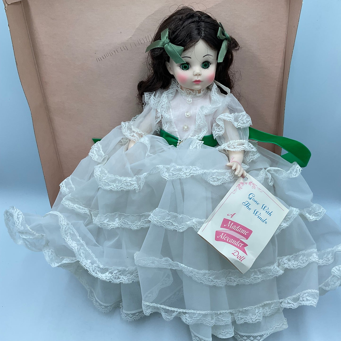 Vintage Madame Alexander Gone With The Wind Scarlett O'Hara Doll with box and booklet