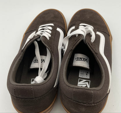 Vans Off the Wall Brown Tan Shoes Women's Size 6 Excellent Condition
