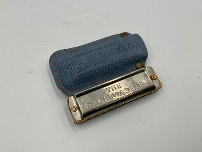 Antique East German Bandmaster Harmonica w/Case