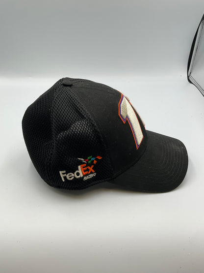 Denny Hamlin #11 Fedex Racing New Era 39THIRTY M/L NASCAR Black Mesh Back Hat