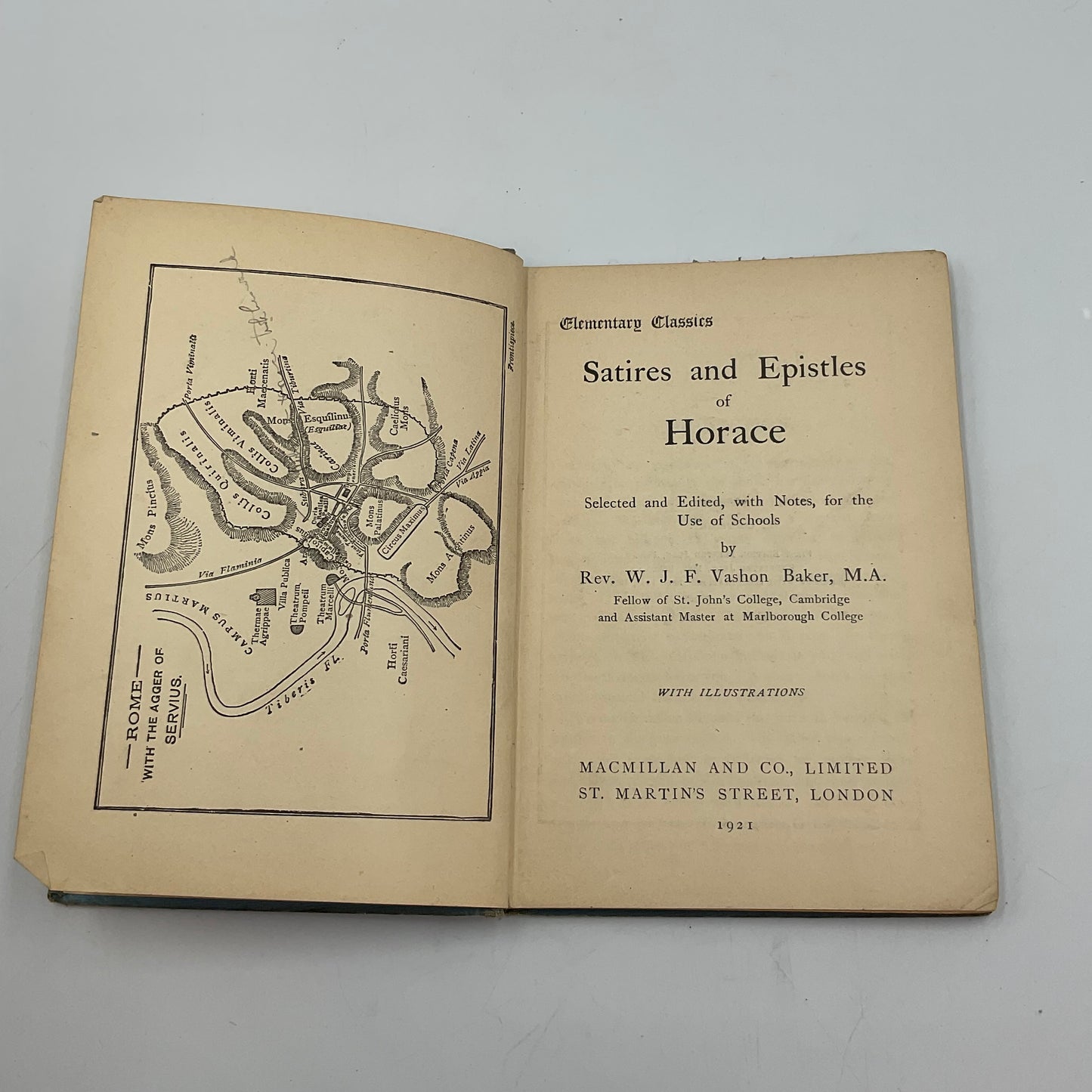 Vintage Edition Horace: Satires and Epistles From Elementary Classics