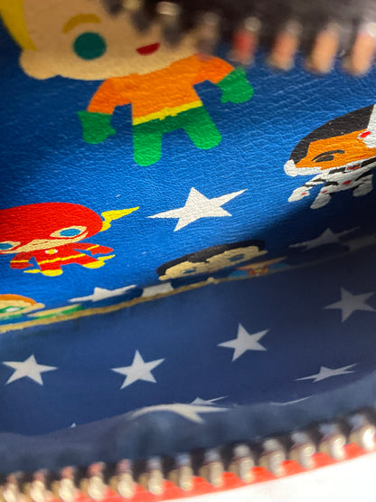 Loungefly DC Justice League Heroes Mini Backpack Excellent Condition