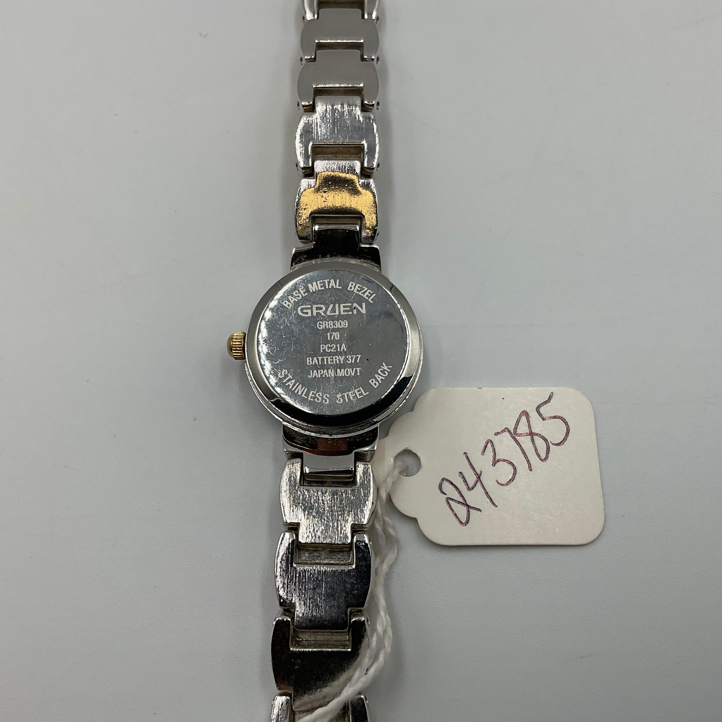 Gruen Two Tone Braided Band Watch NEW BATTERY