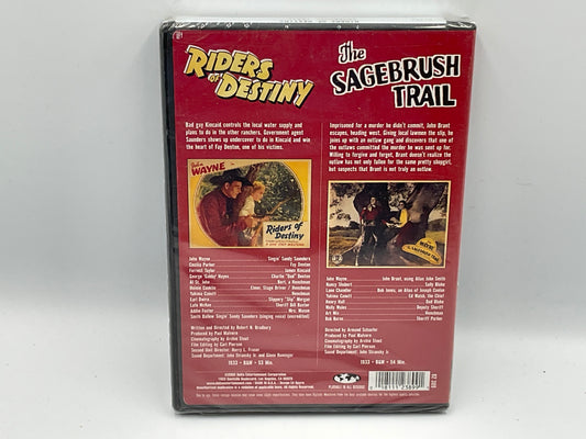 John Wayne: Riders of Destiny + The Sagebush Trail DVD Sealed