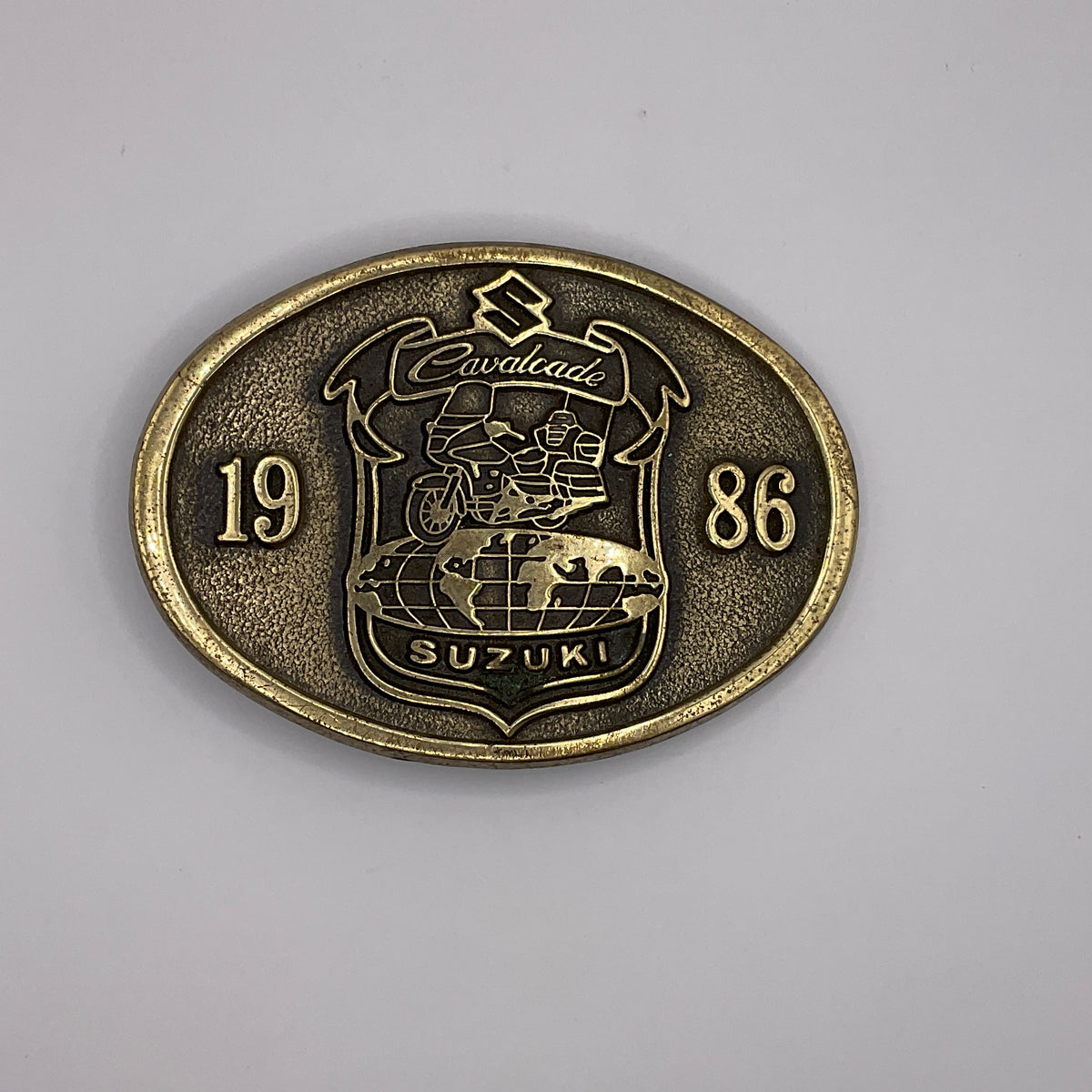 Suzuki Cavalcade 1986 Solid Brass Belt Buckle