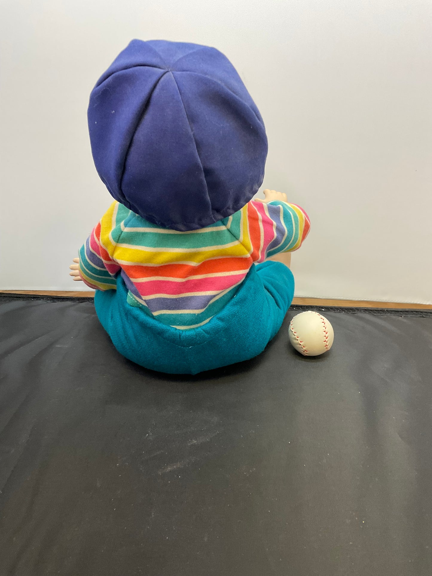 Danbury Mint Porcelain Christopher Baseball Doll by Elke Hutchens With Original Box