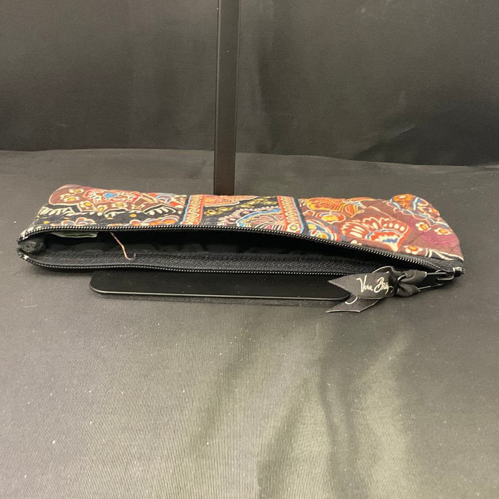 Vera Bradley Brown Floral Design Organizer Wallet