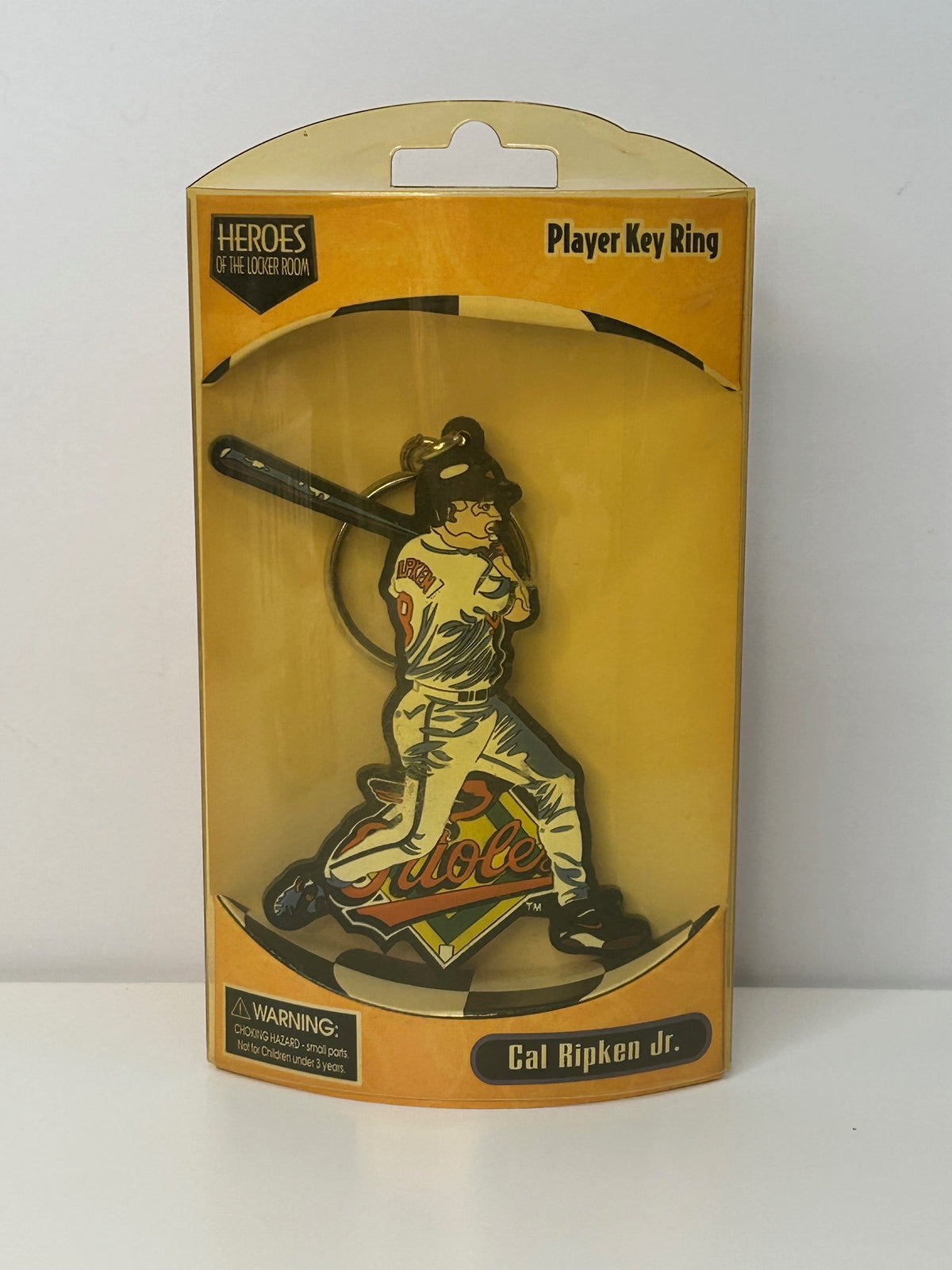 Cal Ripken Jr Collectible 1998 Heroes of Locker Room Player Key Ring Orig Package
