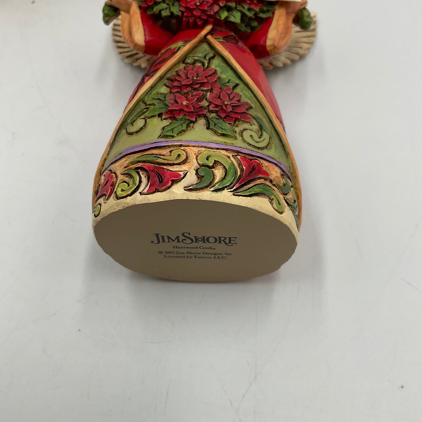 Jim Shore Poinsettia Angel Hanging Ornament