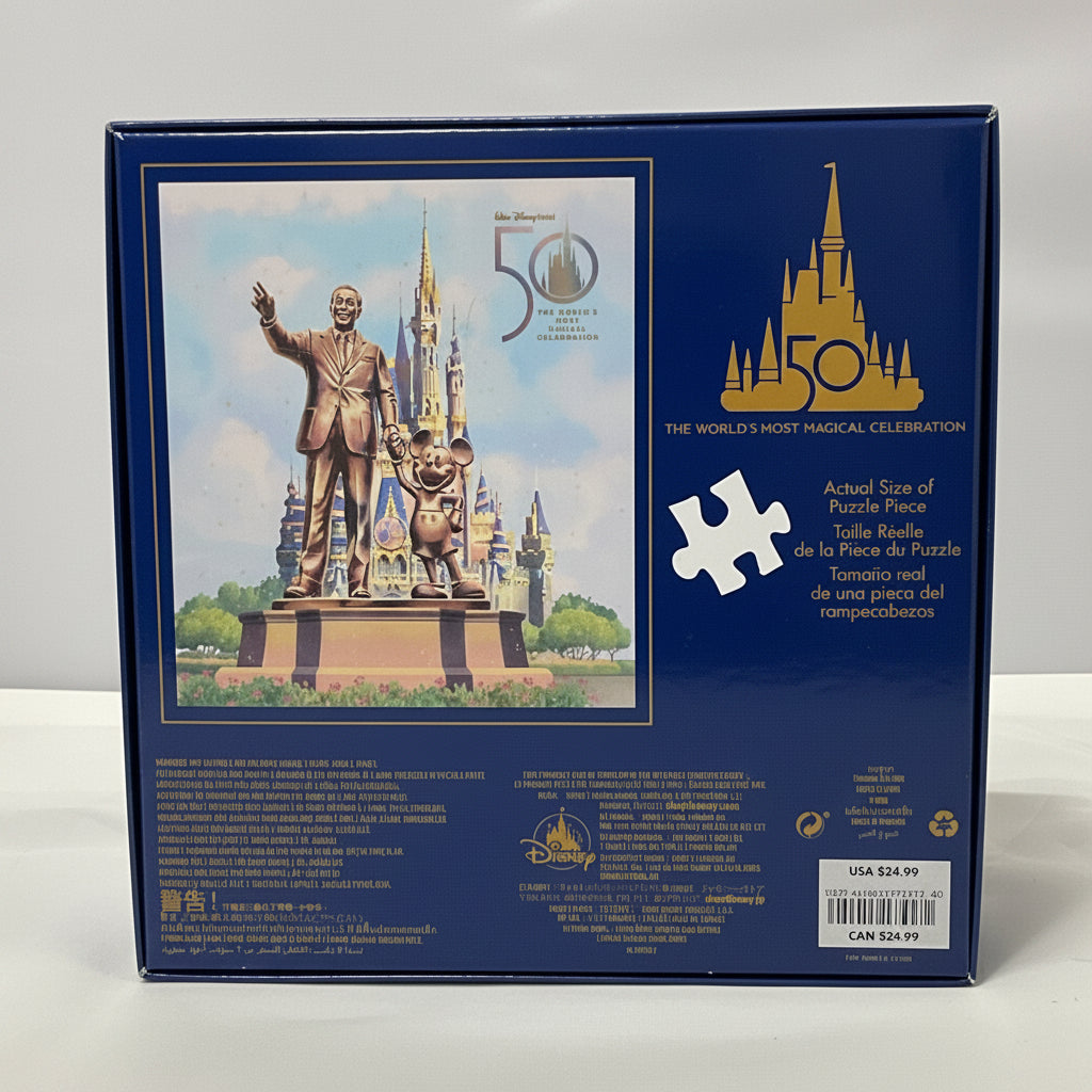 Disney 50th Anniversary Commemorative 1000 Piece Puzzle New in Original Box