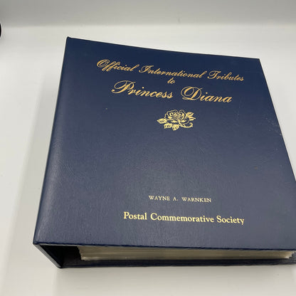 Official International Tributes to Princess Diana Stamp Album By Wayne A. Warnken
