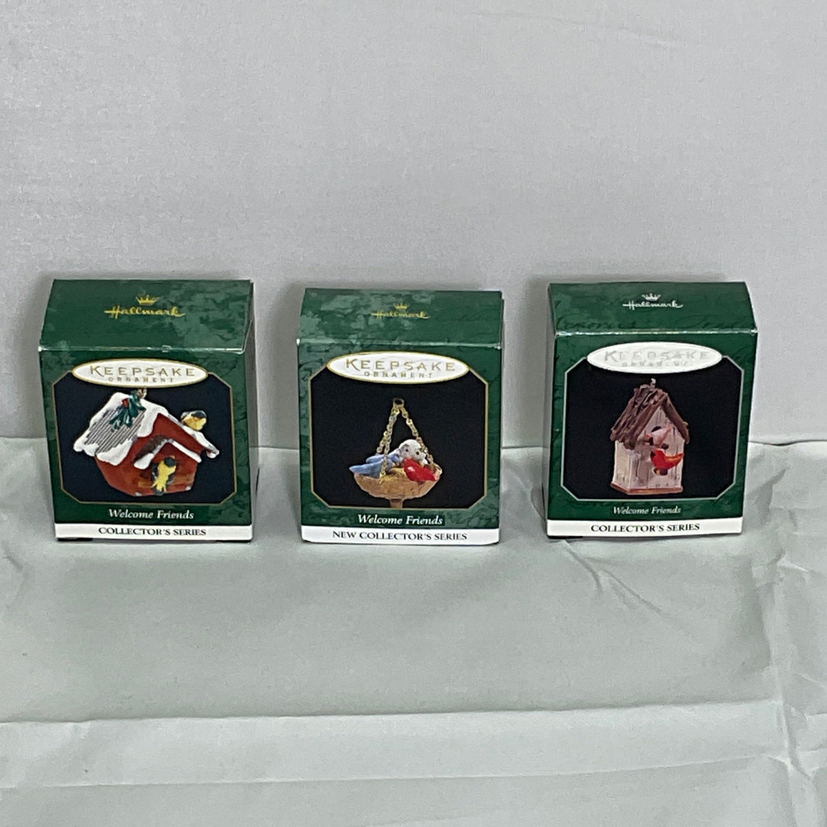 Keepsake Hallmark Ornament "Welcome Friends" Series Complete w/Boxes