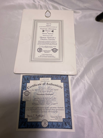 Thomas Kinkade Timeless Memories Seasons Clock with 5-Seasonal Kinkaid Plates