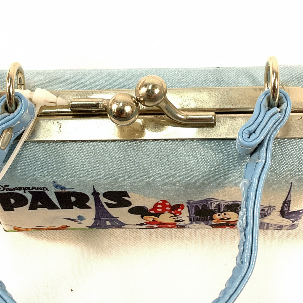 Disneyland Paris Souvenir Clasp Mini Purse Featuring Mickey & Minnie Mouse