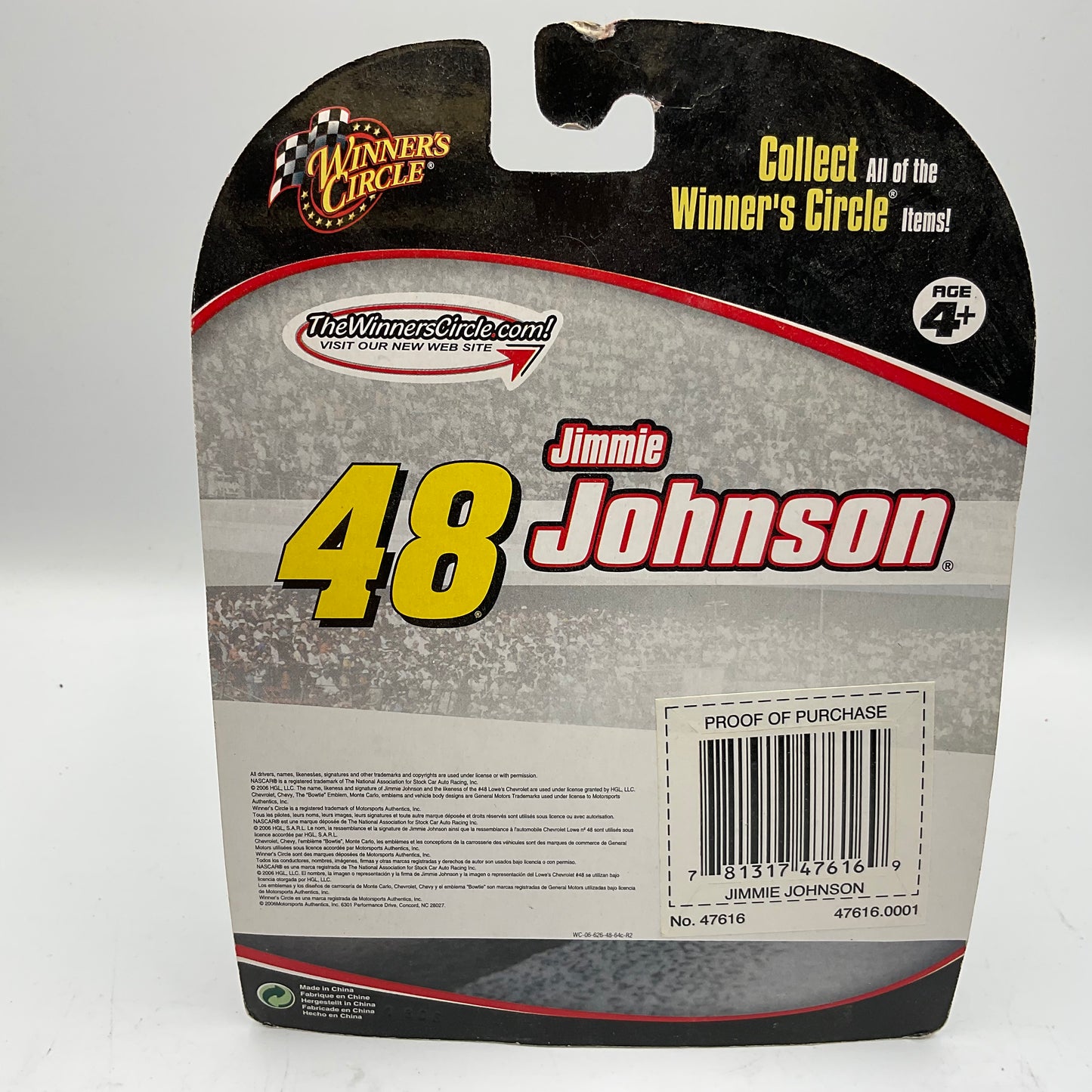 NASCAR Collector Series Jimmie Johnson #48 Die-cast Replica