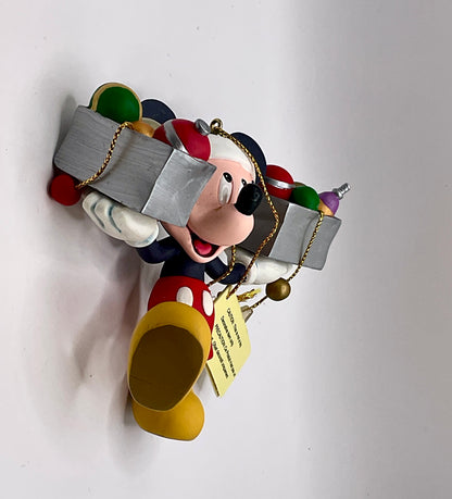 Exclusive Collectible Disney Christmas Magic Mickey Mouse Christmas Ornament Holding Presents