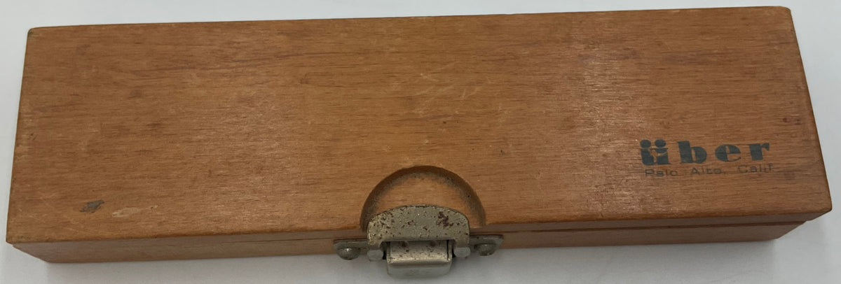 Vintage Uber Hobby Craft Knife Set Palo Alto California Wood Box