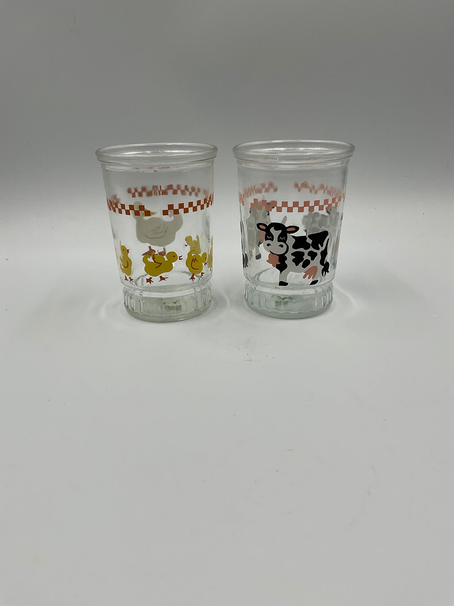 Vintage Bama Jam Jar Glasses