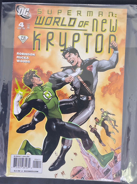DC Superman World of New Krypton #4 Aug 2009 Comic Book