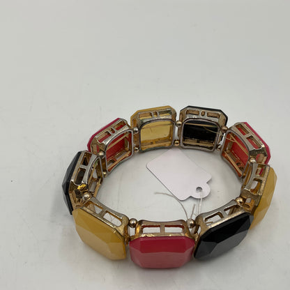 Gold Tone Bracelet With large Colored Stones