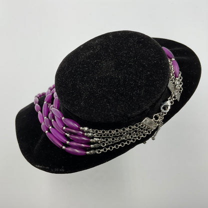 Purple Long Beaded Necklace