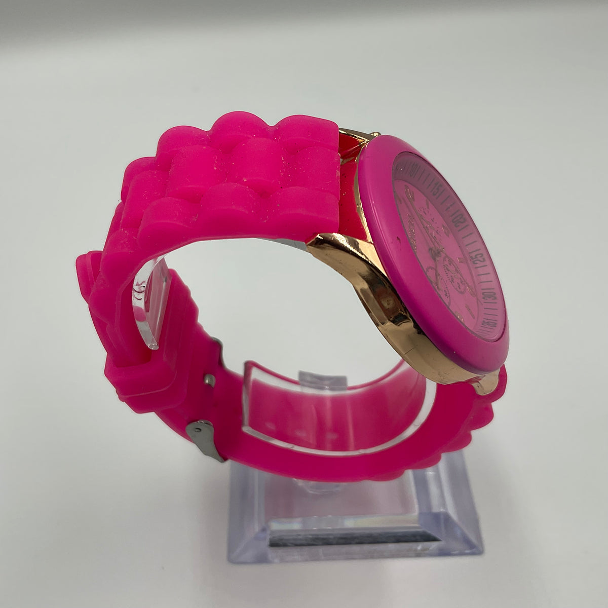 Geneva Quartz Jelly Wristwatch Pink