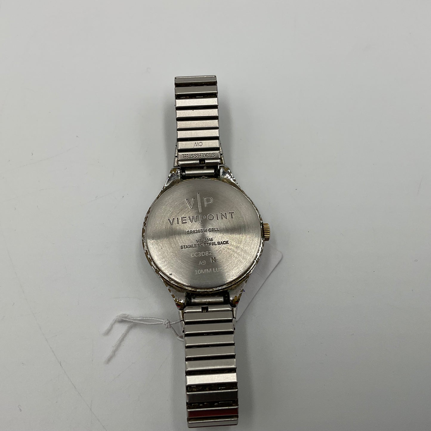 Viewpoint Timex Women's 30mm White Dial Gold Tone Watch