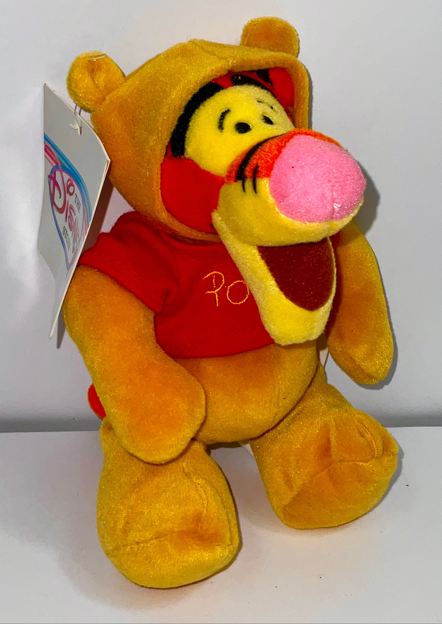 Tigger in Winnie the Pooh Costume Vintage Disney Store Collectible Mini Beanbag Plush