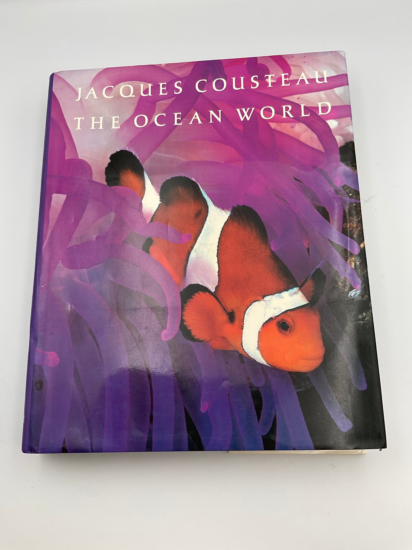 Jacques Cousteau The Ocean World Vintage Hardcover 1985 Book