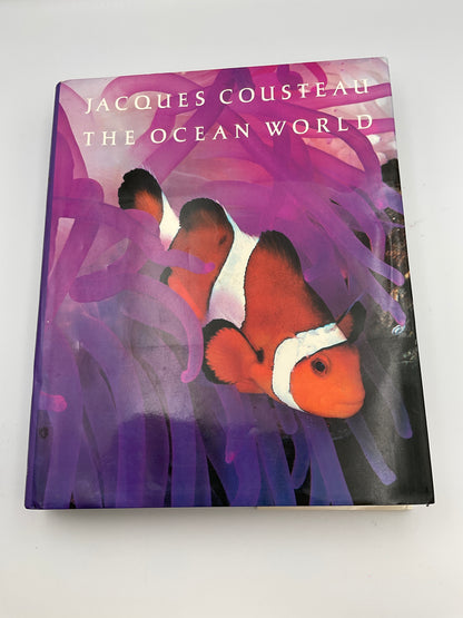 Jacques Cousteau The Ocean World Vintage Hardcover 1985 Book