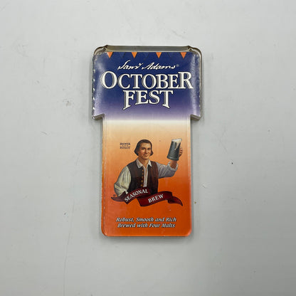 Sam Adams Octoberfest beer advertsing display signs Lot of 2 bar, pub, mancave decor
