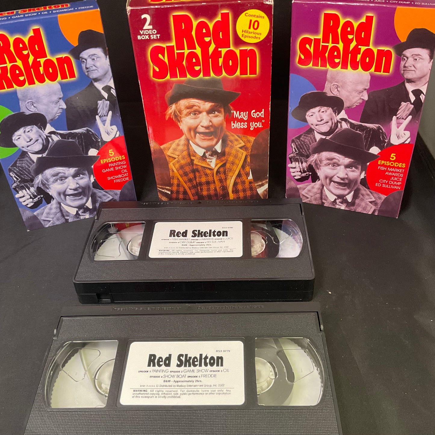 Red Skelton 2 Video Box Set VHS Tapes