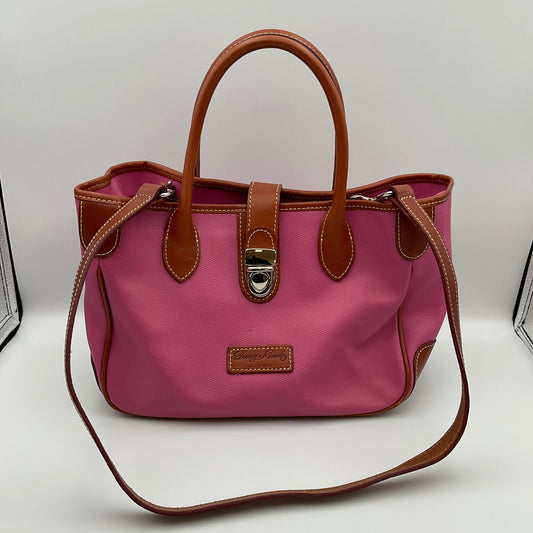 Hot Pink Dooney & Bourke Leather Satchel Shoulder Bag Handbag Purse