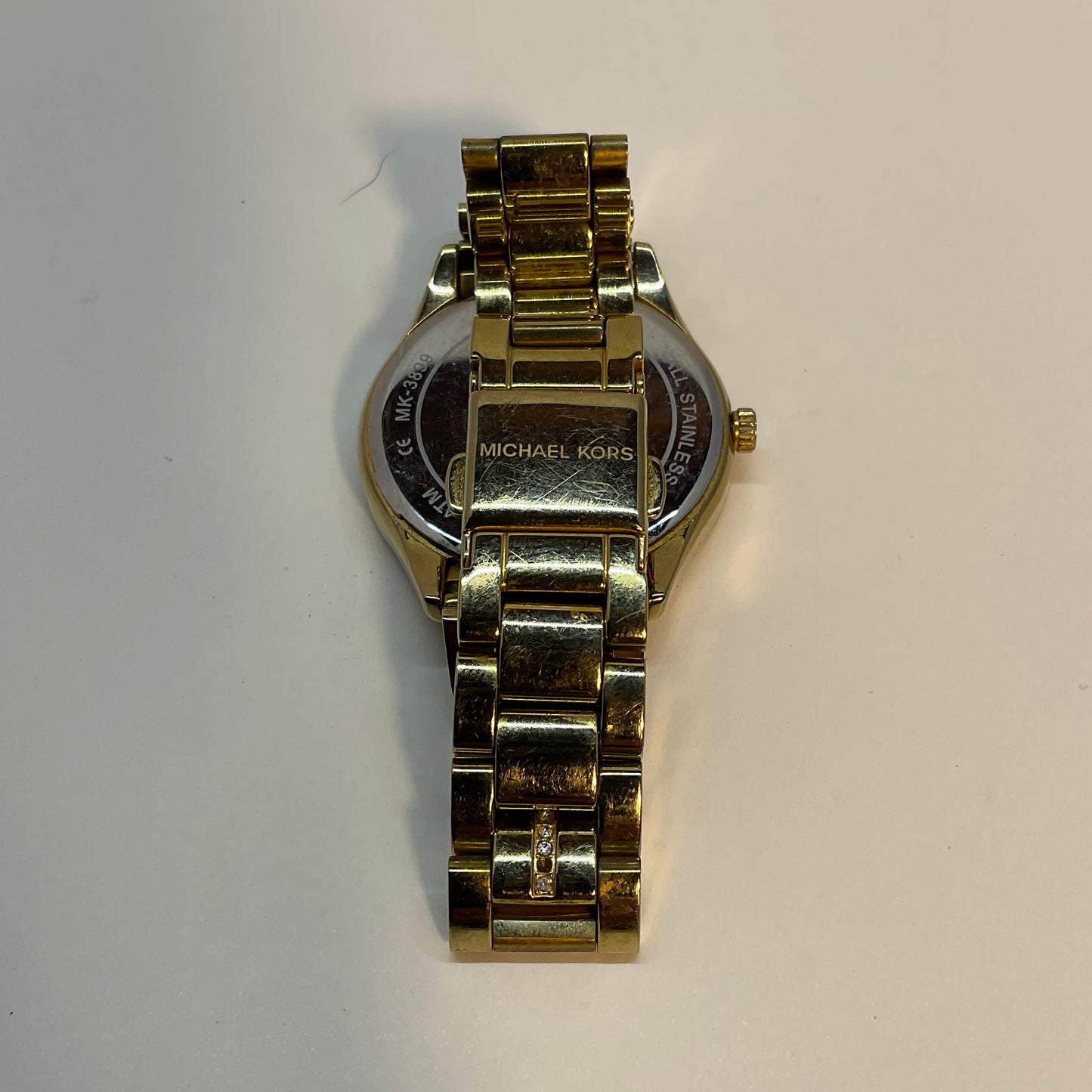 Michael Kors Mini Lauryn Pave Gold Tone Watch Model MK3899