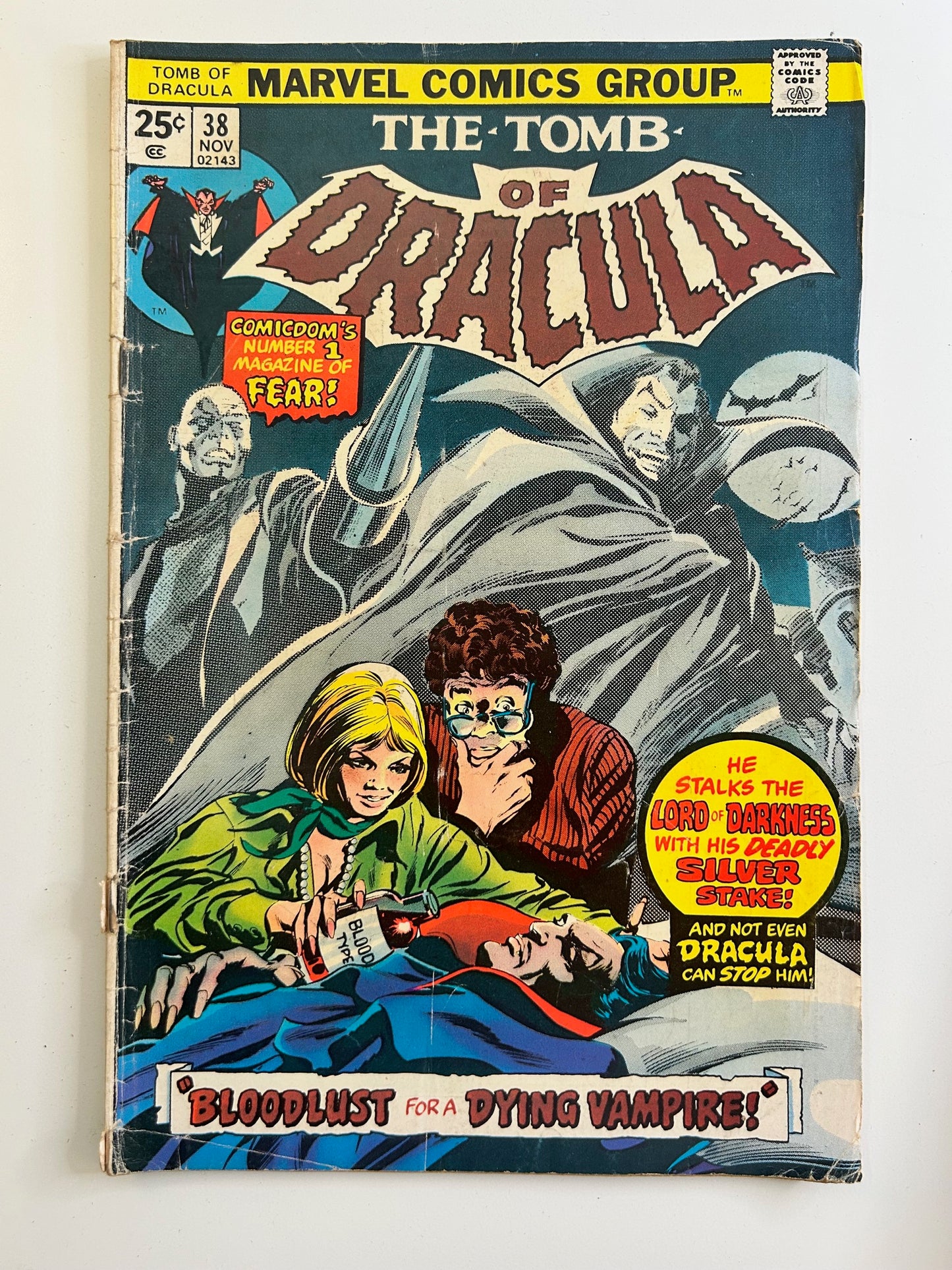 The Tomb of Dracula #38 Vintage 1975 Marvel Comic Book