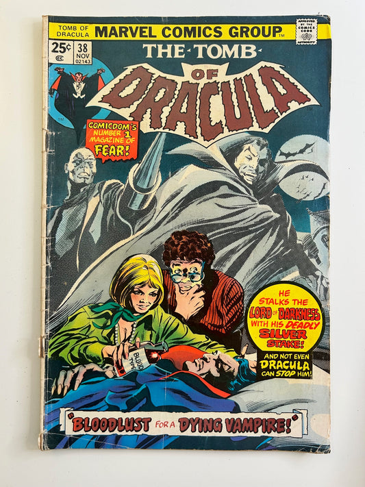 The Tomb of Dracula #38 Vintage 1975 Marvel Comic Book