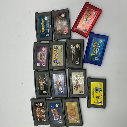 Game Boy Advance Game Cartridges (14 Total)