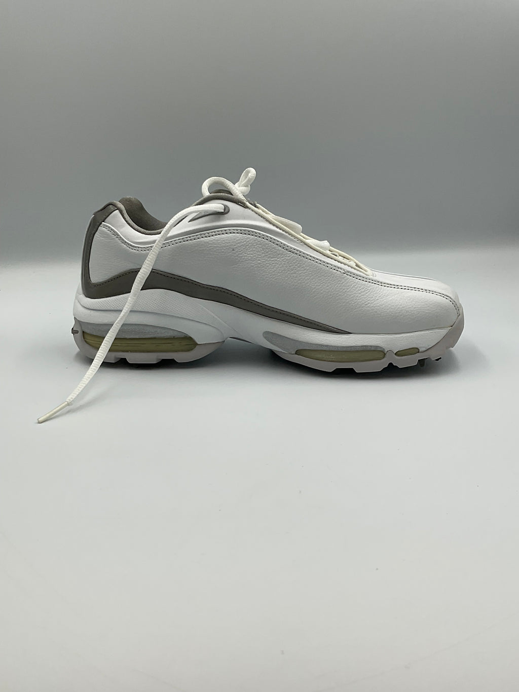Nike WMNS Air Max Sport Plus Golf Shoes 307428-101 White Metallic Silver