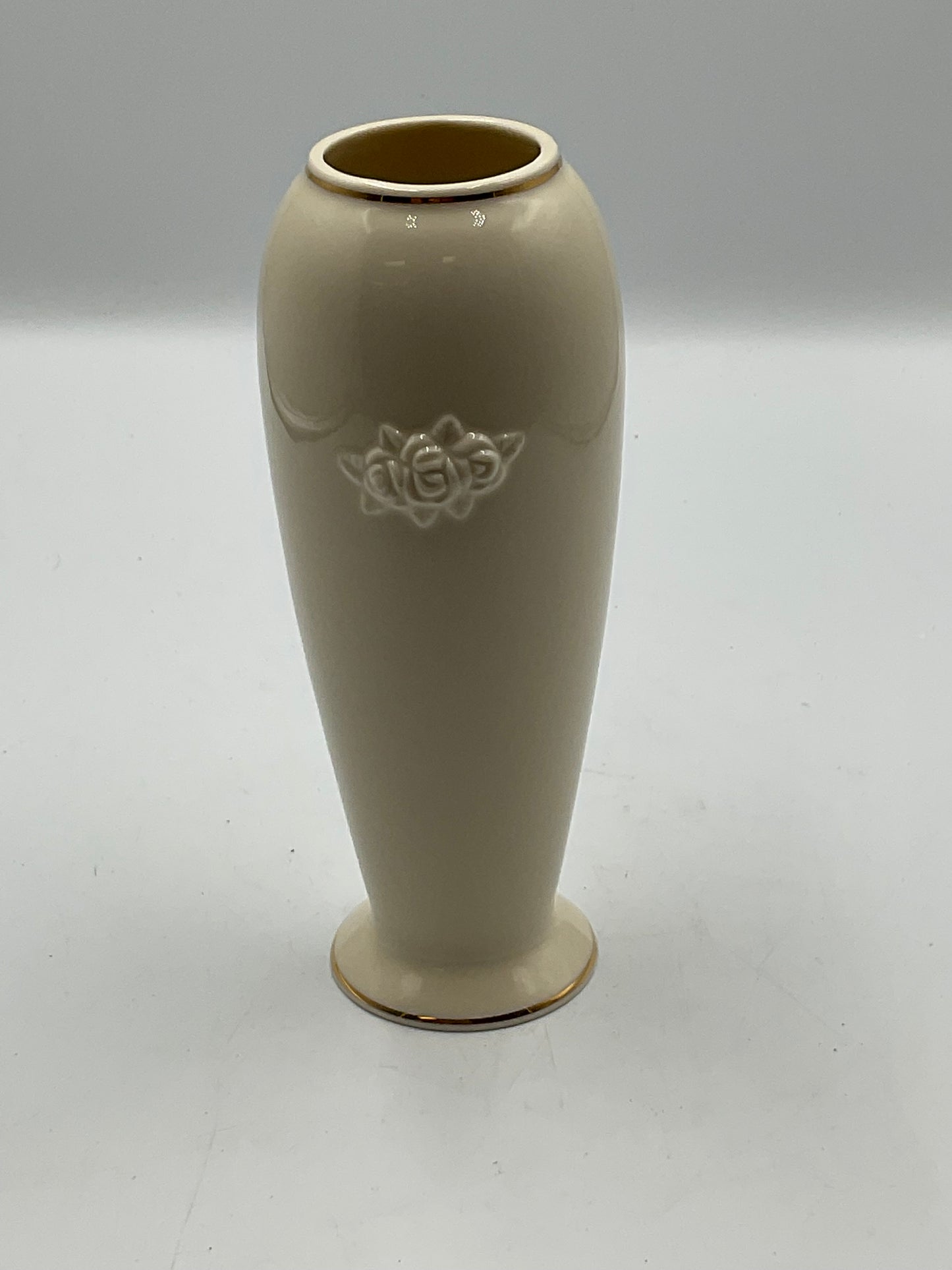 Lenox Rose Blossom Ivory Porcelain Vase