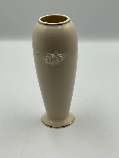Lenox Rose Blossom Ivory Porcelain Vase