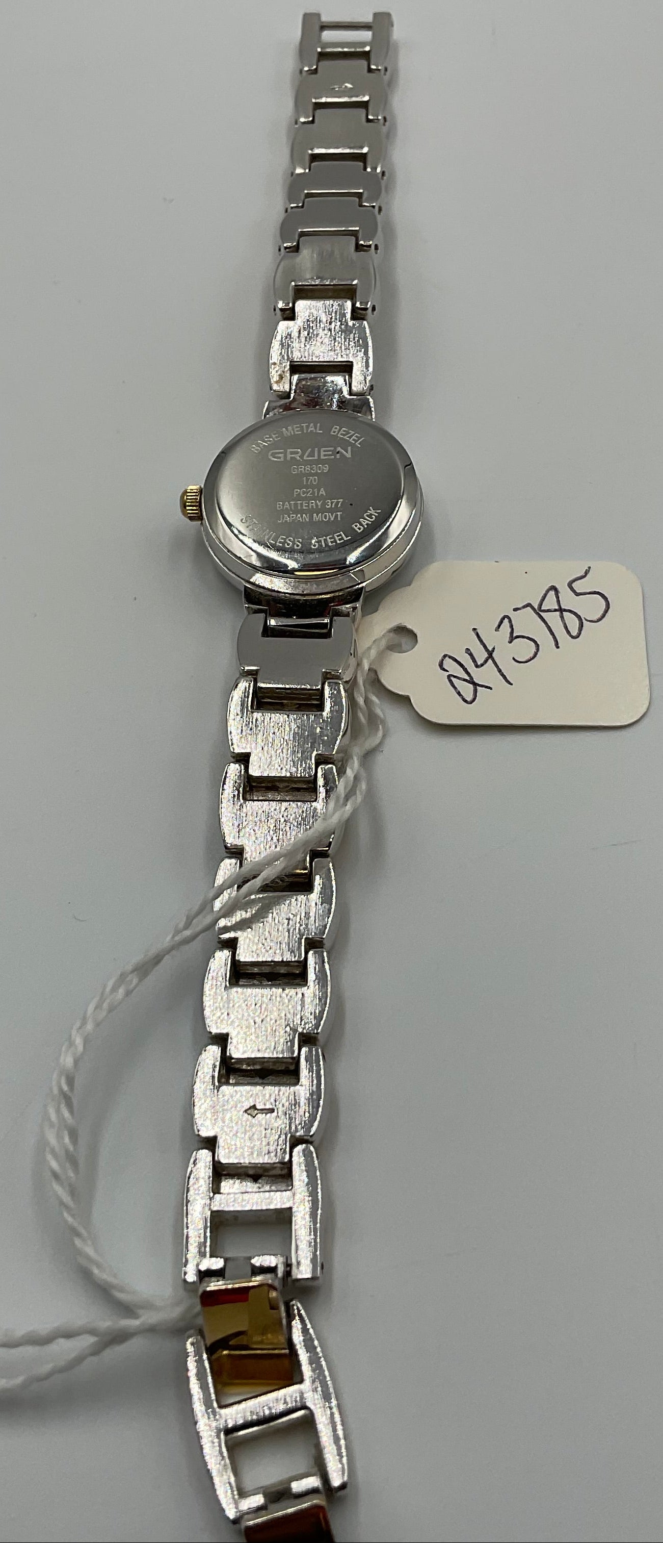 Gruen Two Tone Braided Band Watch NEW BATTERY