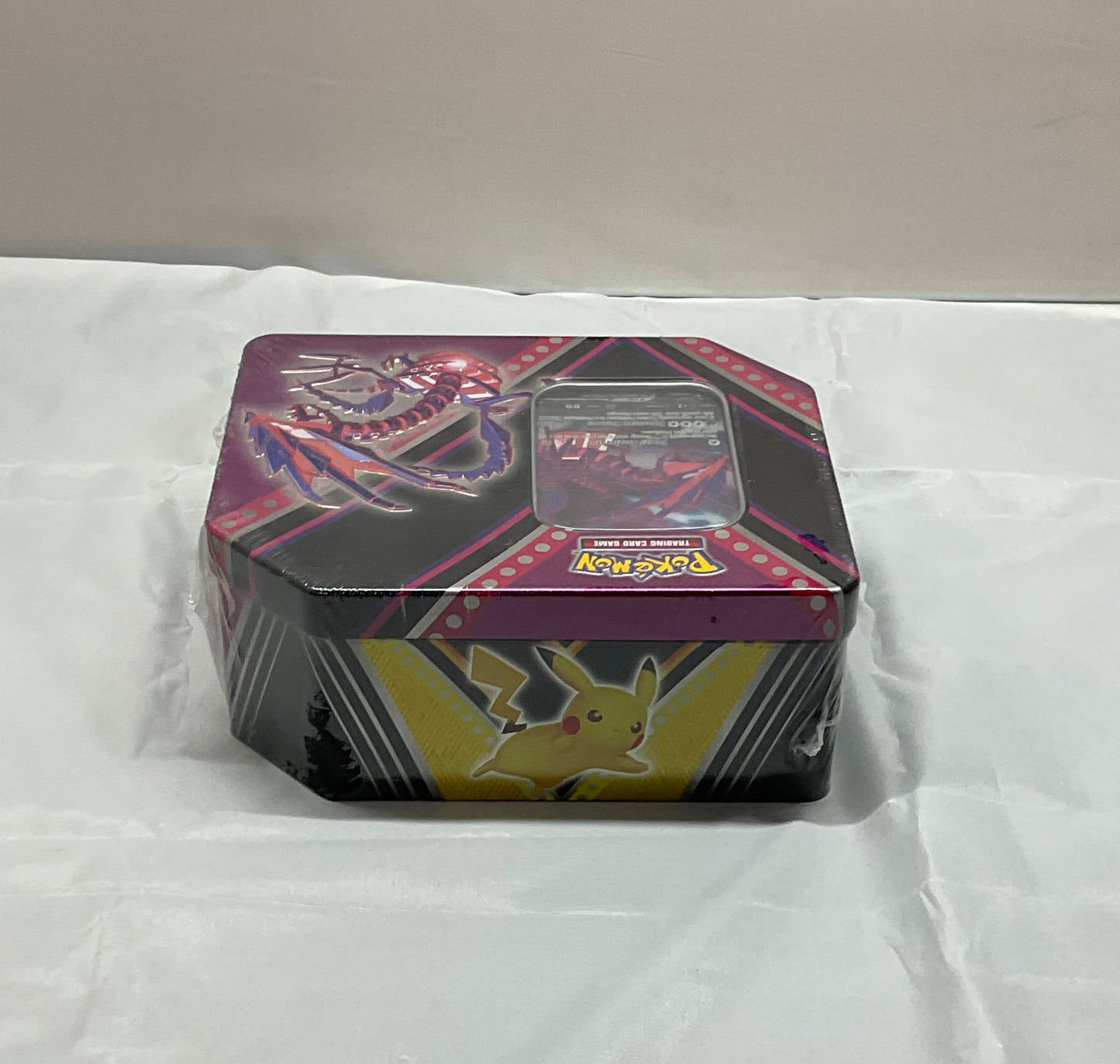 Pokemon V Powers Eternatus V Tin 5 Booster Packs Rare Foil Card Trading Card Game TCG New Factory Sealed